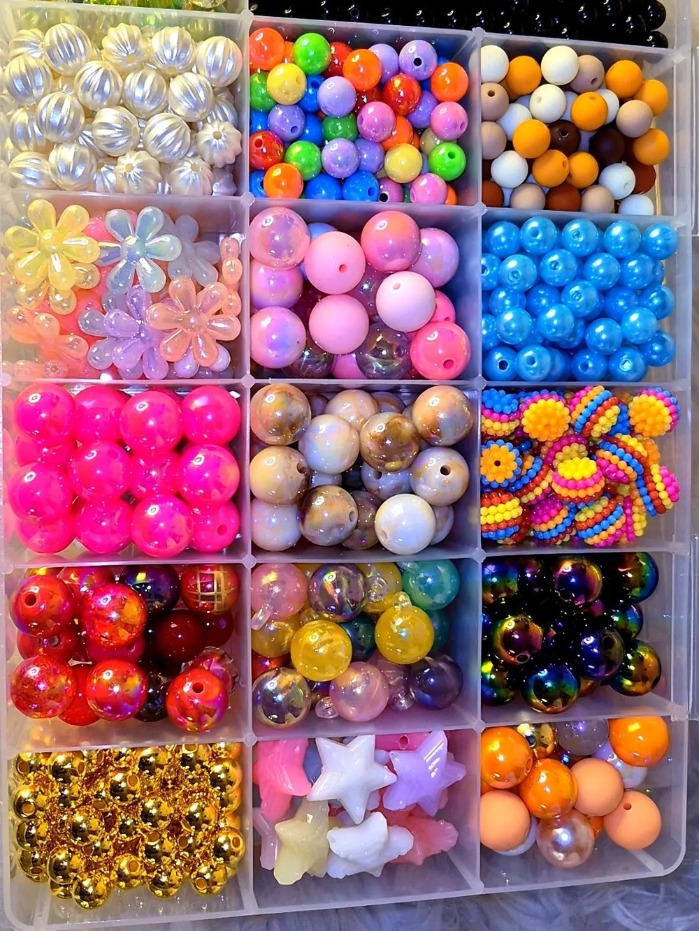 Assorted Colorful Bead Kit - Mixed Shapes & Styles